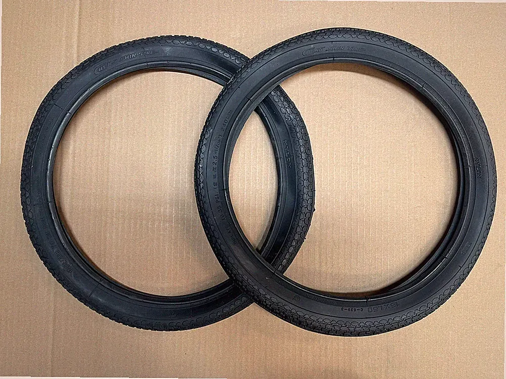 16 x 1.5 Black Bicycle Recumbent Stroller Tire
