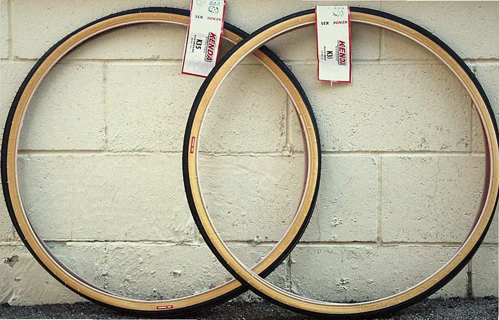 2 Kenda K35 Gumwall 27 x 1-1/4" Road Bicycle Tires Wire Bead Two-Pack (1-Pair)