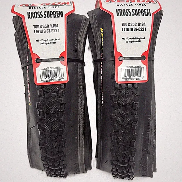 2 Kenda Kross Supreme 700x35 CX Bike Tires Folding Clincher Cyclocross 1-Pair