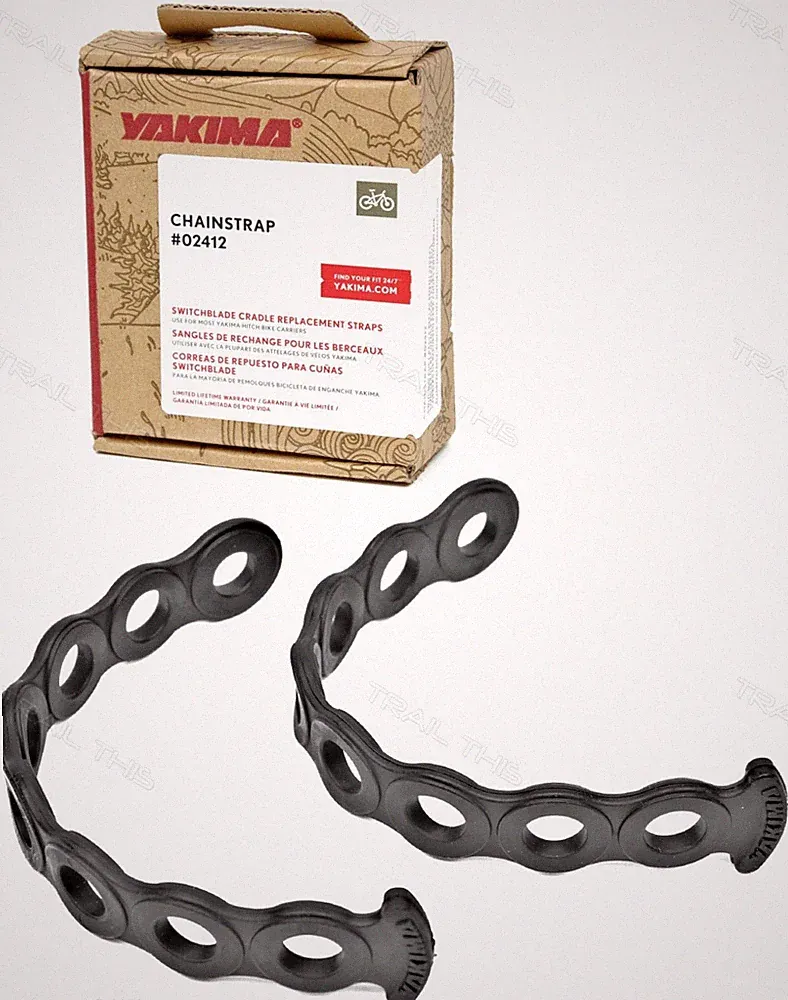 2 Yakima Chainstraps Rack Straps 8-Hole Rubber for Bicycle Hitch Rack 1-Pair