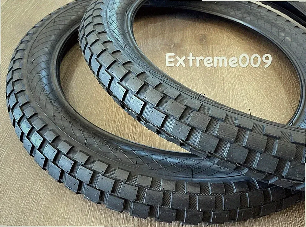 20"x 3.00 BMX Block Tread Black Tires Bike Cross Street Fat 20x3.00 Bycicle
