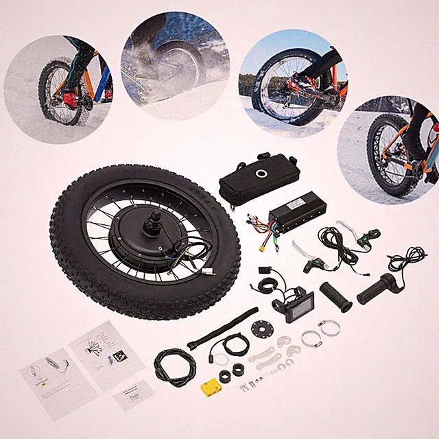 20in Rear Wheel 48V 1500W Electric Bicycle Ebike Conversion Kit Hub Motor LCD