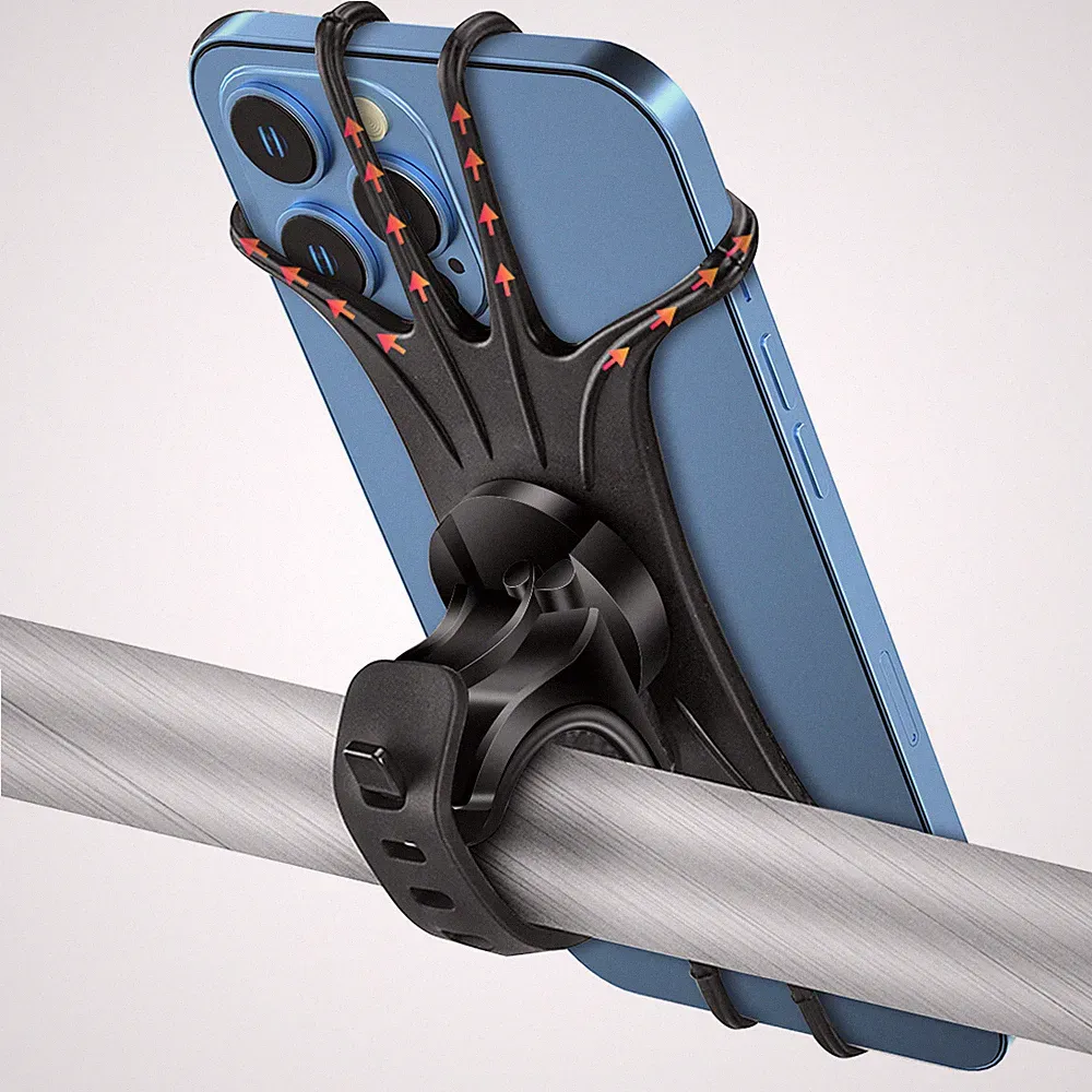 360° Silicone Bicycle Holder Bike Phone Mount For iPhone 16 15 14 13 Pro Max SE