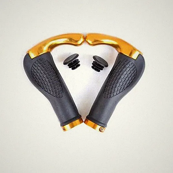 A Pair Cycling Handlebar Rubber Bike Grips Bicycle Bar Grips Lock-OnEnds