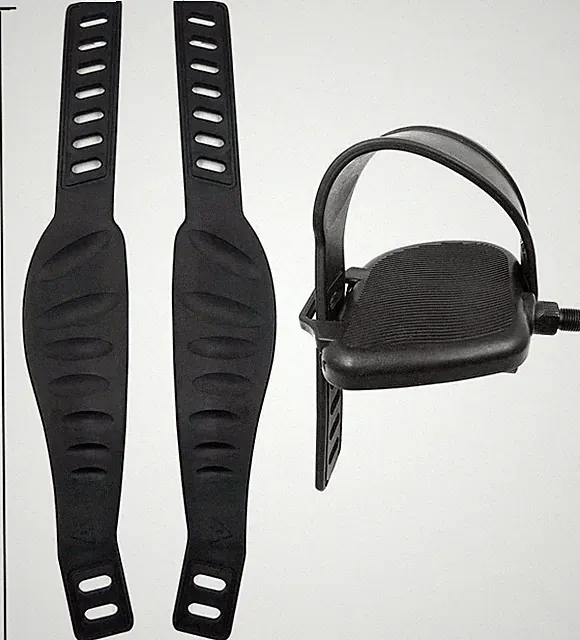 A Pair Exercise Bike Pedal Straps and Widened Straps for Exercise Bike Bicycle C