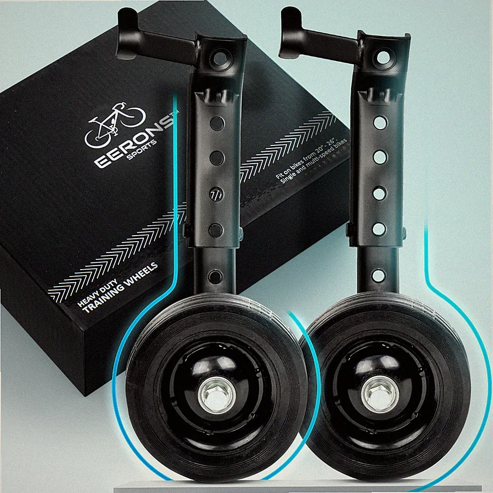 Adult Adjustable Bike Training Wheels for 20” to 26” Bicycles - Heavy Duty