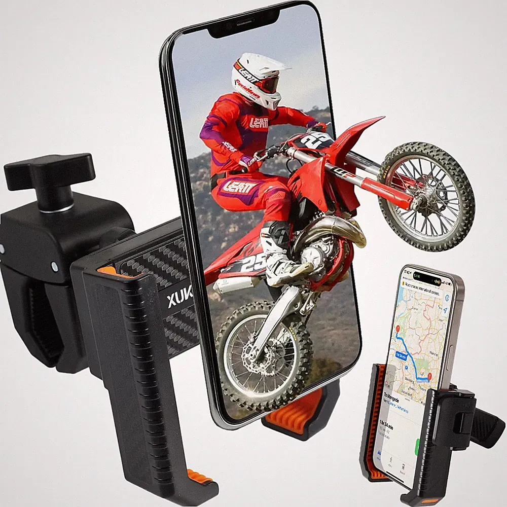 Anti-Shake Bike Phone Holder 360° Rotation Motorcycle Mount Bicycle Golf Cart