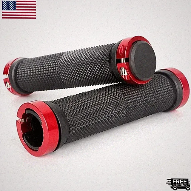 Bicycle Handle Bar Grips Road Mountain Bike Rubber Handlebar Grips MTB Alloy Bil