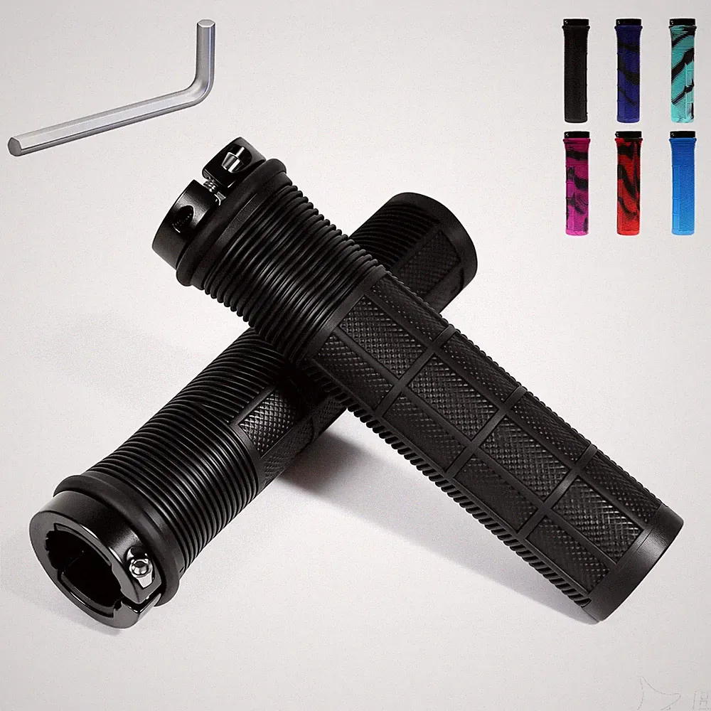 Bicycle Handlebar Grips Lockon NonSlip Rubber Ergonomic Comfort 22mm for Cycli