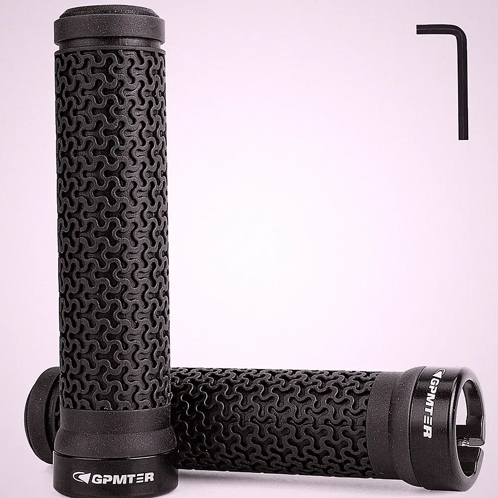 Bicycle Handlebar Grips NonSlip Rubber Ergonomic Bike Commuting Handles 131mm...