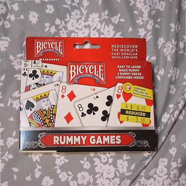 Bicycle Rummy Playing Cards Game Set - 2 Rummy Decks