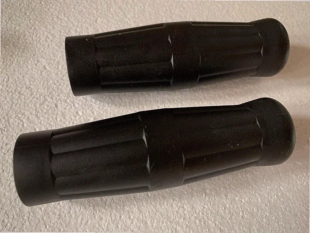 BLACK Vintage Bicycle Grips COKE BOTTLE BARREL Cruiser Lowrider City Trike Bike