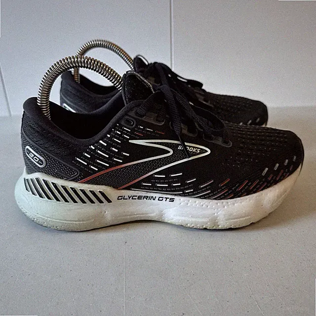 Brooks Glycerin GTS 20 Womens Black Red Opal Road Runner Support Trainer 7.5