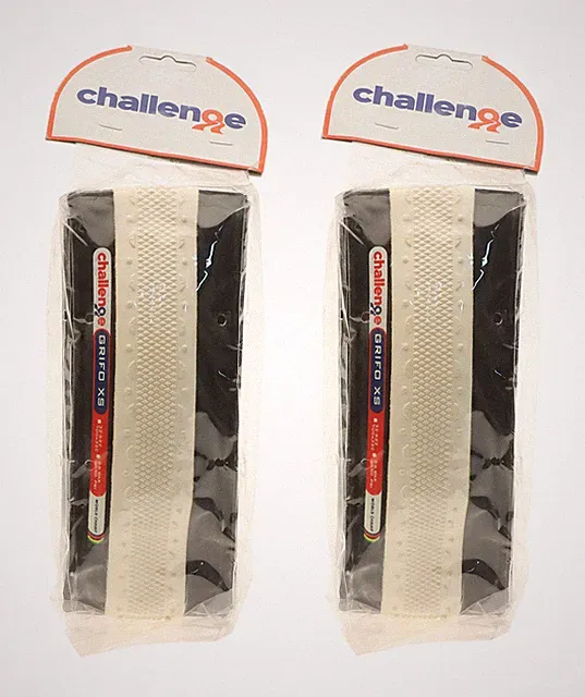 Challenge Grifo XS Clincher Tires 700 x 32c PAIR Black/White Cyclocross NEW NOS