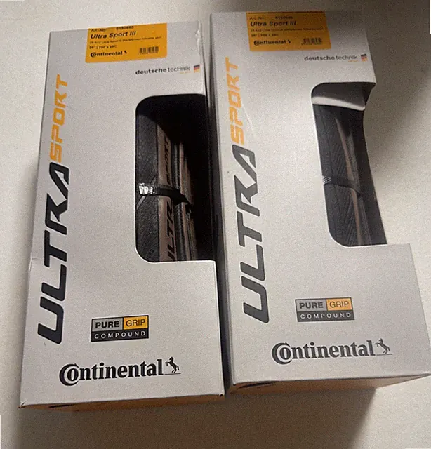 Continental Ultra Sport III Tire - 700 x 28, Clincher, Tanwall, PAIR
