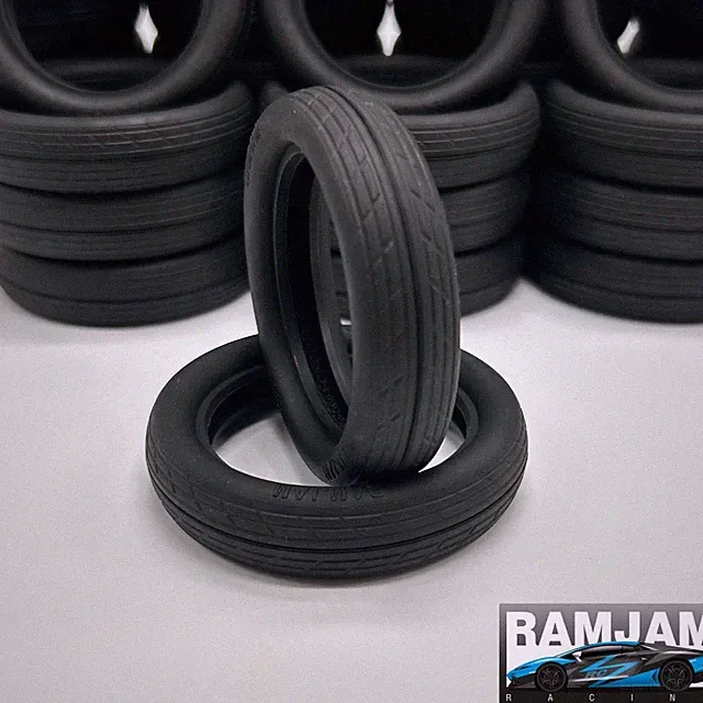 Drag Racing Front Runner Tire and Foam Set - Fits Traxxas Funny Car