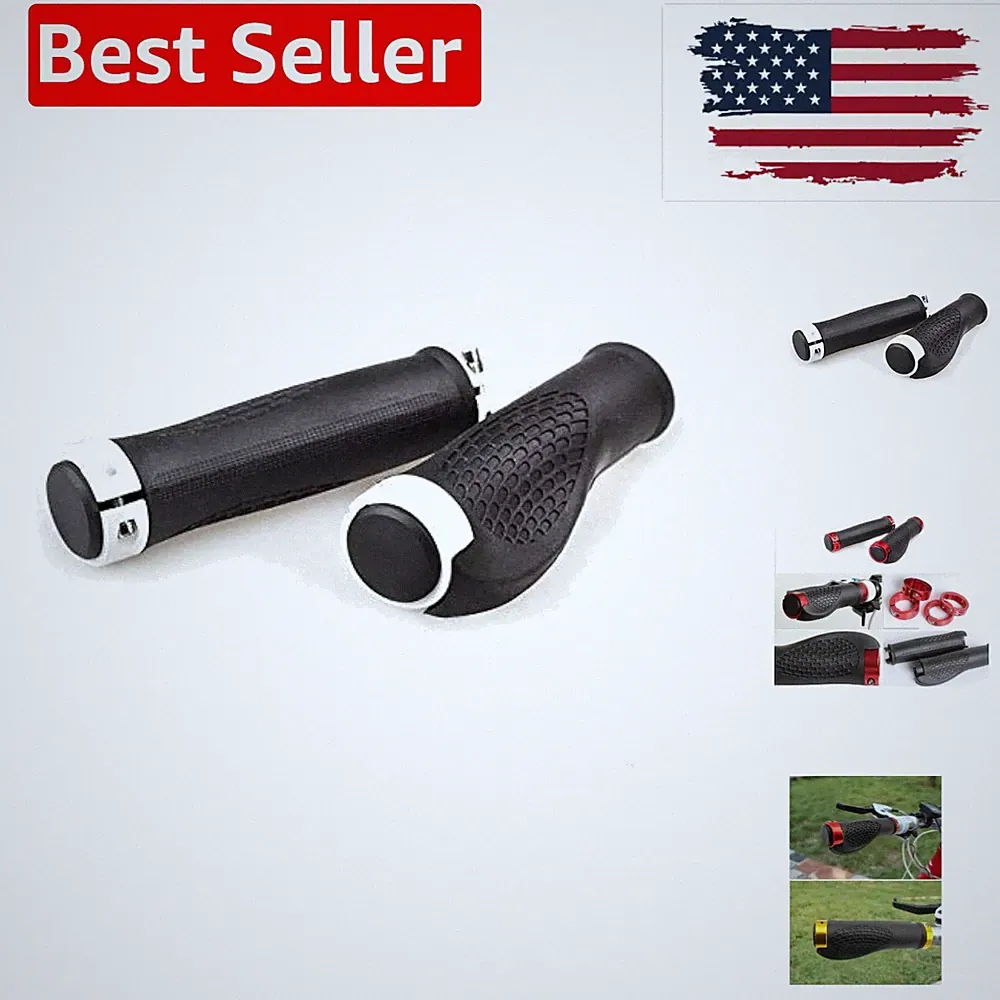 Ergonomic Design Rubber Bike Bicycle Handlebar Comfort MTB Grips Widen Holdin...