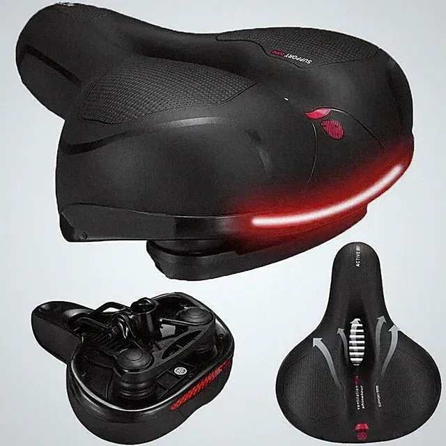 Extra Wide Gel Bike Seat – Large Soft Comfort Cushion Saddle for Men & Women
