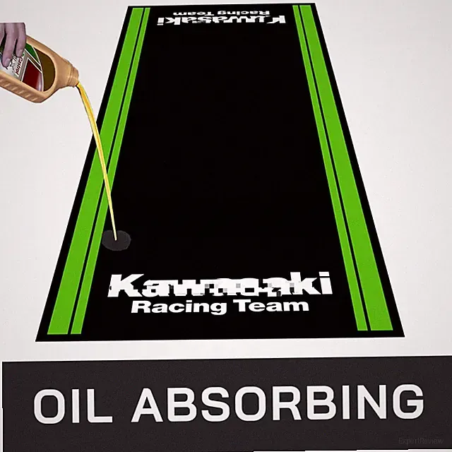 For Kawasaki 87'' x 31'' Motorcycle Bike Garage Floor Carpet Pit Mat Workshop