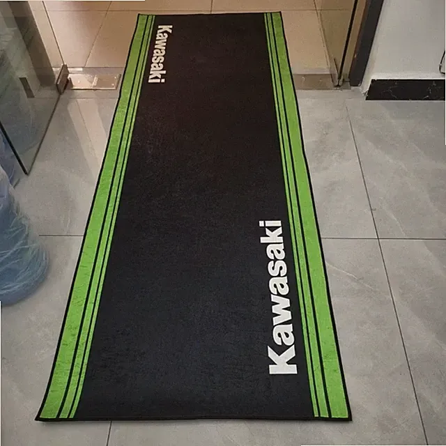 For Kawasaki Motorcycle Bike Garage Floor Carpet Pit Mat Workshop 220*80cm