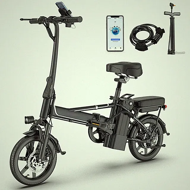 Ladped 14" Folding Electric Bike for Adults Teens, 750W 10.5AH, Commuter City