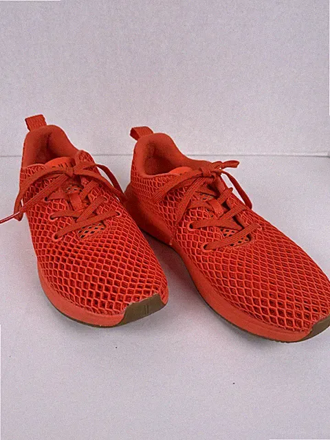 NOBULL Orange Mesh Shoes Sneakers Womens Sz 8 Mens Sz 6.5 Runner Trainer Gym