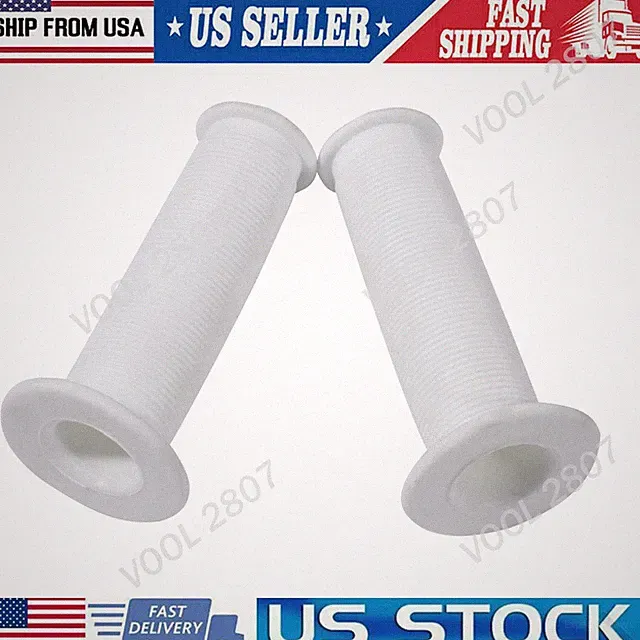 Pair 22MM White Anti-slip Comfortable Rubber Handlebar Hand Grip For Bicycle