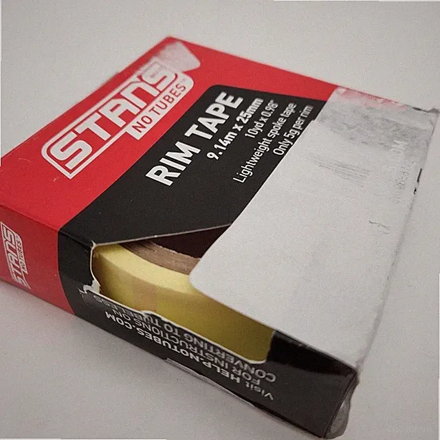 Stan's NoTubes Yellow Tubeless Bicycle Rim Tape 25mm x 10 Yard Roll OPEN PACKAGE