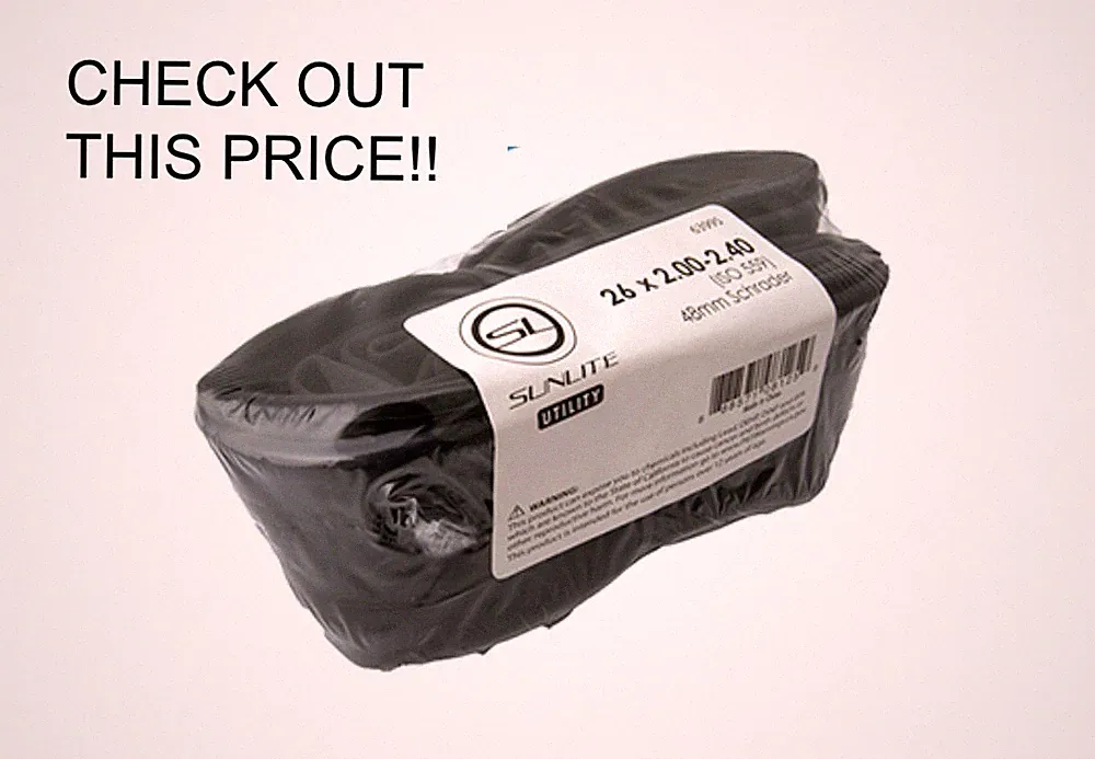 SUNLITE MOUNTAIN HYBRID BICYCLE BIKE TUBE 26" x 2.00 - 2.40" 26 inch NEW