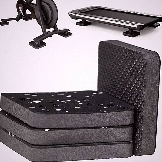 Treadmill Mat Pads,Walking Pad Mat for Bike Hardwood Floors&Carpet, 4 Packs 3...