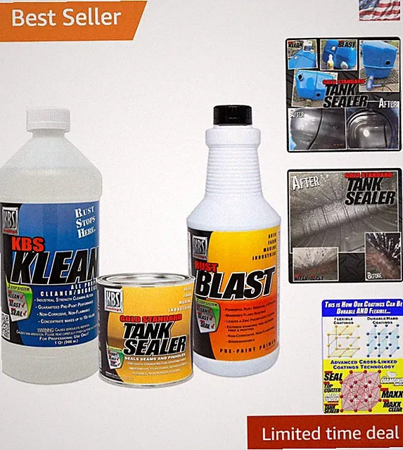 Ultimate 5-Gallon Cycle Tank Sealer Kit with KBS Klean & Rust Blast Included