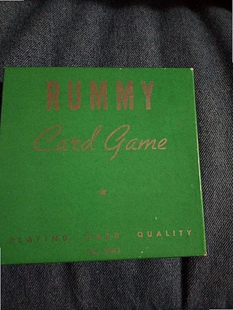 Vintage Rummy Card Game Playing Card Quality No. 6843