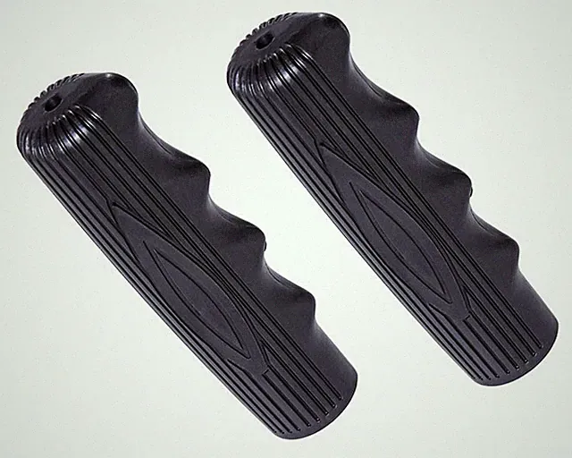 Vintage Schwinn Stingray Style Bicycle Rubber Bike Handlebar Black Cruiser Grips