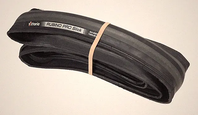 Vittoria Rubino Pro Slick Clincher Road Bike Tire 700 x 23c BLACK Triathlon