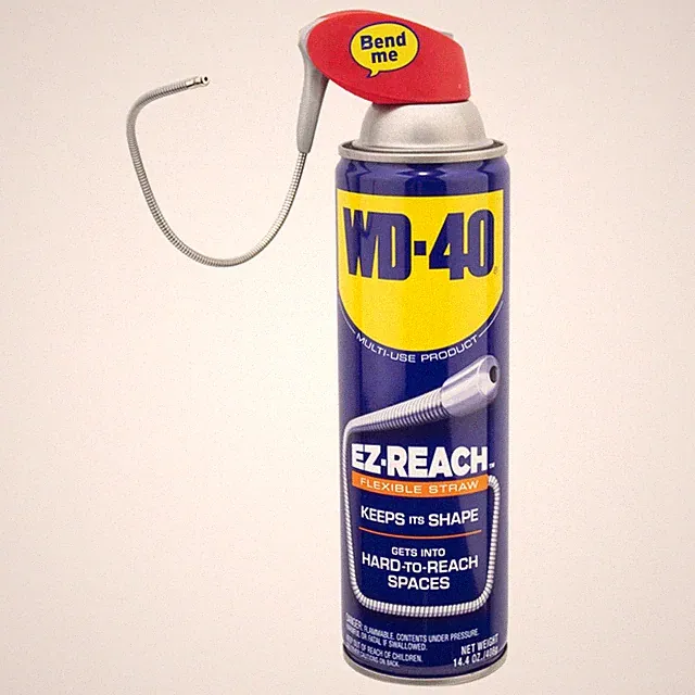 Wd-40 Bike EZ-Reach Aerosol 14.4 oz 8" Flexible Straw